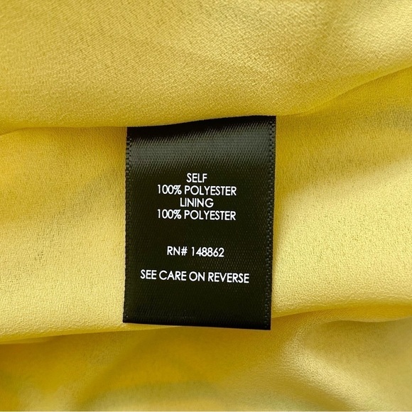 TORRID Sophie Chiffon Swing Cami Lined Stripes Yellow/Blues/Gold Women's Size 00 - Picture 11 of 13